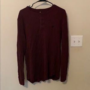 Maroon Long Sleeved Shirt